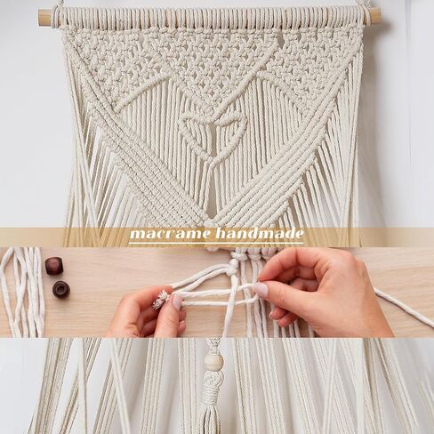 Amdermi Stuffed Animal Net or Hammock Wall Hanging Net Over Door Organizer for Stuffies Plush Toy Storage Boho Macrame Toy Display Nursery Bedroom Decor Stuffy Animal Toy Organizer (Cream) in Saudi Arabia