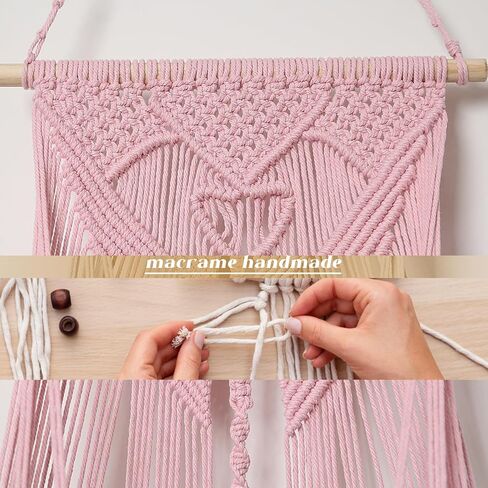 شبكة حيوانات محشوة أو زاوية أرجوحة أو شبكة تعليق على الحائط لتخزين الألعاب الفخمة من بوهو مكرامية لعرض ديكور غرفة نوم الحضانة منظم ألعاب الحيوانات المحشوة (كريمي) in Kuwait