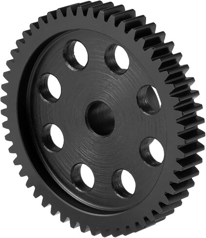 Steel 8mm Bore Mod 1 41T 42T 49T 51T 52T 53T 55T 56T Pinion Motor Gear for Tra-xxas Slash X maxx 8S XRT 1/5 1/6 1/8 1/10 RC Car (52T) in Kuwait
