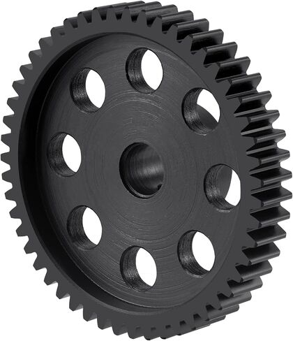 Steel 8mm Bore Mod 1 41T 42T 49T 51T 52T 53T 55T 56T Pinion Motor Gear for Tra-xxas Slash X maxx 8S XRT 1/5 1/6 1/8 1/10 RC Car (52T) in Kuwait