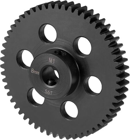 Steel 8mm Bore Mod 1 41T 42T 49T 51T 52T 53T 55T 56T Pinion Motor Gear for Tra-xxas Slash X maxx 8S XRT 1/5 1/6 1/8 1/10 RC Car (52T) in Kuwait