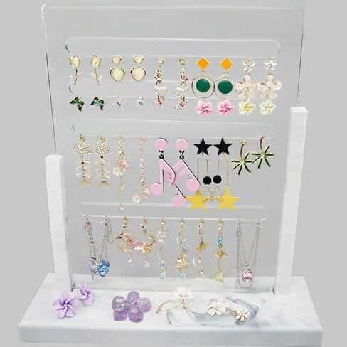 FineInno Silicone Resin Jewelry Display - Earrings Organizer Jewelry Display Stand with 40 Holes for DIY Casting Crafts in Saudi Arabia