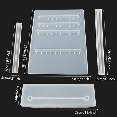 FineInno Silicone Resin Jewelry Display - Earrings Organizer Jewelry Display Stand with 40 Holes for DIY Casting Crafts in Saudi Arabia
