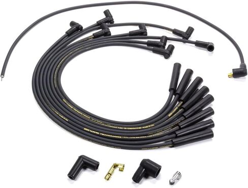 Moroso 9875M Black Mag Tune Spark Plug Wire Set, Fits Big Block Chevy w/HEI Distributor and Straight Plug Ends in Saudi Arabia