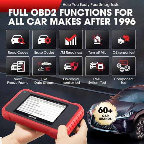 2023 Newest LAUNCH CRP129E Code Reader Oil/EPB/SAS/TPMS/DPF/BMS/Throttle Reset,Injector Coding Diagnostic Scanner,Lifetime Free Online Update,ABS SRS TCM Engine OBD2 Scanner,AUTO VIN + TPMS Tool in Saudi Arabia