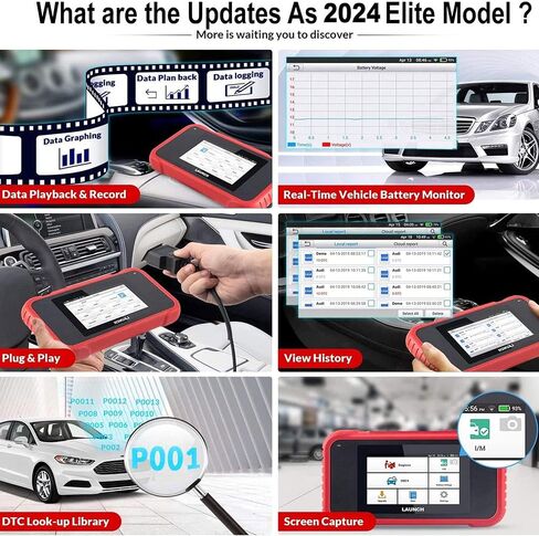 2023 Newest LAUNCH CRP129E Code Reader Oil/EPB/SAS/TPMS/DPF/BMS/Throttle Reset,Injector Coding Diagnostic Scanner,Lifetime Free Online Update,ABS SRS TCM Engine OBD2 Scanner,AUTO VIN + TPMS Tool in Saudi Arabia