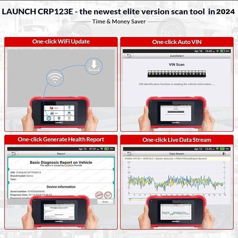 2023 Newest LAUNCH CRP129E Code Reader Oil/EPB/SAS/TPMS/DPF/BMS/Throttle Reset,Injector Coding Diagnostic Scanner,Lifetime Free Online Update,ABS SRS TCM Engine OBD2 Scanner,AUTO VIN + TPMS Tool in Saudi Arabia