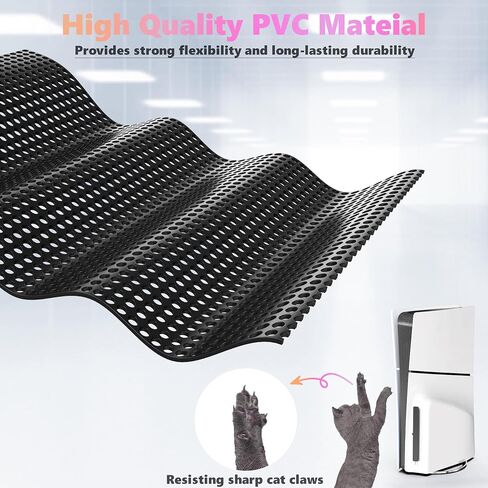 INITMMO Dust Cover for PS5 Slim Console, PS5 Slim Accessories with Dust Net Filter, Silicone Plugs, Joystick Caps for Playstation 5 Slim Disc Version/Digital Version, Anti Dust and Pet Hair, Black in Saudi Arabia