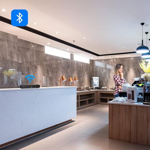 مكبر صوت بلوتوث للكمبيوتر يعمل بمنفذ USB لاسلكي/سلكي 2.0 ستيريو 360 HD Bass Soundbar لسطح المكتب والكمبيوتر اللوحي والهواتف المتوافقة مع Windows 7/8/10 Mac iPhone Android Samsung (أسود) in Kuwait