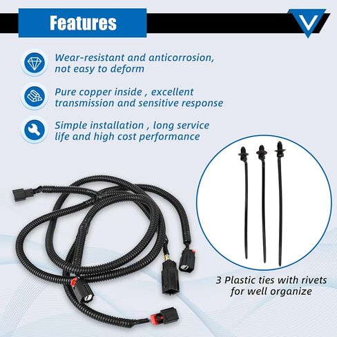 1 قطعة مجموعة الأسلاك المساعدة في الحديقة الخلفية مناسبة لدودج رام 1500 2009-2019 ، لدودج رام 2500 3500-استبدال 68031820AA in Kuwait
