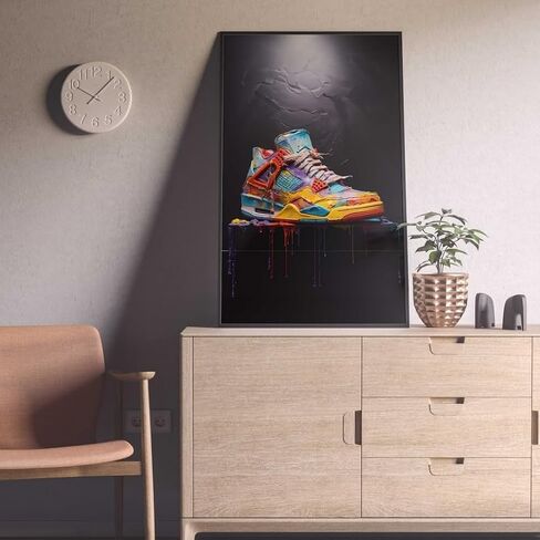 Barlas Design - Air Jordan Wall Poster - Great Gift for Boys and Loved Basketball - Sneakers - Boys Room Prints - Hypebeast Posters - (12 x 16) inch Unframed in Saudi Arabia