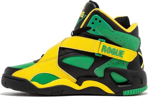 PATRICK EWING Athletics Rogue Jamaica Sneakers - Limited Edition Black/Green/Yellow Athletic Shoes in Saudi Arabia