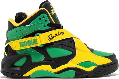 PATRICK EWING Athletics Rogue Jamaica Sneakers - Limited Edition Black/Green/Yellow Athletic Shoes in Saudi Arabia