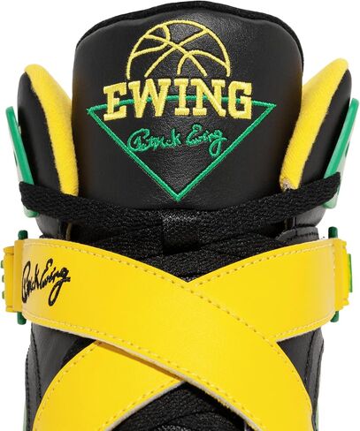 PATRICK EWING Athletics Rogue Jamaica Sneakers - Limited Edition Black/Green/Yellow Athletic Shoes in Saudi Arabia