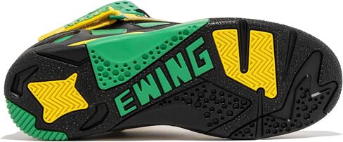 PATRICK EWING Athletics Rogue Jamaica Sneakers - Limited Edition Black/Green/Yellow Athletic Shoes in Saudi Arabia
