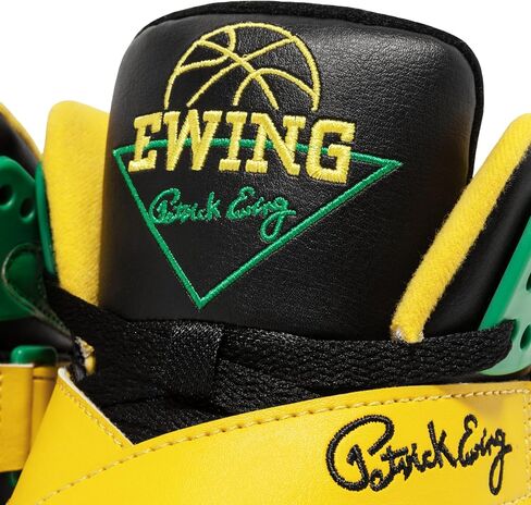 PATRICK EWING Athletics Rogue Jamaica Sneakers - Limited Edition Black/Green/Yellow Athletic Shoes in Saudi Arabia