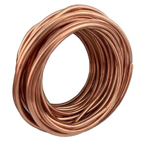 32.8 Feet Soft Round Copper Wire Bendable Metal Wire Jewelry Craft Wire Beading Floral Making Jewelry Making Doll Making (6 Gauge/4mm)