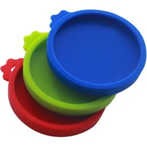 6 Pack Cat Food Cans Lids, Food Safe BPA-Free & Dishwasher Safe,Silicone Can Lids Covers for Cat Food Cans