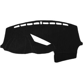 X AUTOHAUX Car Dashboard Cover Beige Polyester Non-slip Mat Protector Carpet Sun Proof for Ford Focus RS 2015-2017