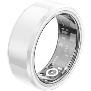 Smart Ring Health Tracker for Men & Women, IP68 Waterproof Fitness Sleep Heart Rate Blood Oxygen Tracker Ring, Bluetooth Fitness Tracker Ring Pedometer with APP for Daily Use
