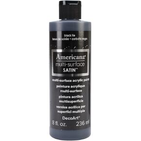 DecoArt Americana Multi-Surface Satin Acrylic Paint, 8-Ounce, Black Tie in Kuwait