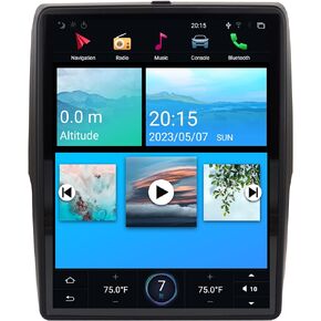 راديو أندرويد لسيارة دودج رام 2014 إلى 2018 1500/2500/3500 استبدال راديو ستيريو للسيارة 12.1 بوصة شاشة لمس على شكل حرف T مع CarPlay/Android Auto Bluetooth GPS Navigation مشغل الوسائط المتعددة 4+64 جيجابايت in Kuwait