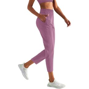Women's Ankle Pants with Deep Pockets, 7/8 Length, Stretch Fabric, Workout and Outdoor Sports