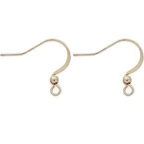 COIRIS 100 Pairs Earwires French Earring Hooks/Dangle Earring Findings Jewelry Making DIY (EH-1008-silver)
