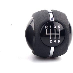 for Mini Cooper F55 F56 F54 F60 Manual Car Gear Shift Knob Shifter Cover Gaiter Leather Boot (Red-5 Speed)