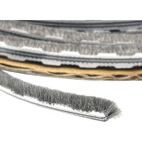 CRL Z78295C Zipper Pile Weatherstrip .270" Backing - .250" Pile Height - 100' Roll