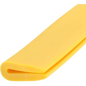 METALLIXITY Edge Trims (6M/19.69Feet) 1Pcs, PVC U Channel Fits 0.1-1mm Edge Seal Strip - for Home Doors Window, Yellow
