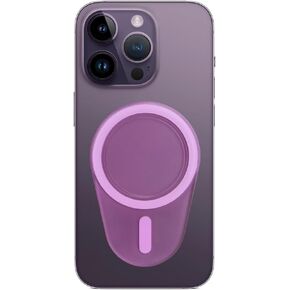 Magnetic Base Compatible with Pop-Socket Phone Grips and iPhone Mag-Safe Cases(Transparent)