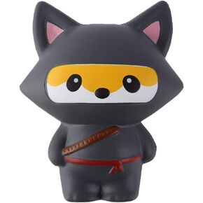 Anboor 5.3 Inches Squishies Ninja Jumbo Fox Slow Rising Squishies Kawaii Scented Soft Animal Toys Stress Relief Kid's Toys