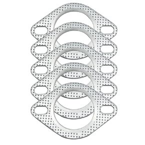 2-Bolt 2.36inch 60mm Exhaust Flange Gasket for Turbo Manifold Header Down/Dump Pipe Flange, High Temperature Exhaust Gasket 5 PCS