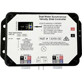 2024 New Upgraded 13398-DO Dual Synchronous Velocity Slide Controller , Replacement for Controller V-Sync II ，Compatible with Lippert in-Wall Slide-Out on RV，211852
