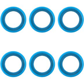 6pcs Gearcase Drain Plug Seal Washer Gaskets 26-830749, Blue Lower Unit Grease Gaskets Strong Drain Plug Sealing Washer Compatible with Mercury Marine/Mercruiser