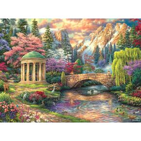Buffalo Games - Chuck Pinson - Peace of The Garden - 1000 Piece Jigsaw Puzzle for Adults -Challenging Puzzle Perfect for Game Nights - Finished Size is 26.75 x 19.75
