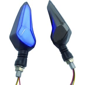 2 قطعة مؤشرات دراجة نارية تتدفق بدوره أضواء الإشارة 12 فولت المصابيح لمبات للدراجات النارية تحول المؤشرات in Kuwait