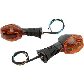 KIMISS Motorcycle Turn Signal Light, ABS Front Turn Signal Light Indicator Lamp 12V Blinkers Indicator Lamp Replacement for DL 1000 VStrom 20062012 (Transparent)