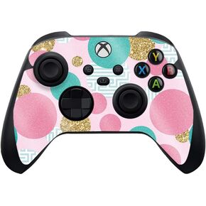 MightySkins Glossy Glitter Skin Compatible with Xbox Series X and S Controller - Golden Bubbles | Durable High-Gloss Glitter Finish | Easy to Apply and Change Styles | Made in The USA