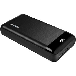 Energizer Power Bank - 10000mAh High Capacity Lithium Polymer Portable Charger, Lightweight, Fast Charging, Dual USB Outputs, TSA Approved, Compatible with iPhone, Samsung, Tablets and More_UE10058
