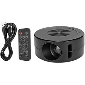 Mini Portable Projector, Small Outdoor Video Projectors with Synchronize Smartphone Screen Function, Movie Projector iOS, Phone, Tablet, with Remote Control