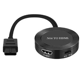 N64 إلى HDMI N64 HDMI محول N64 كابل إلى HDMI دعم 16:9/4:3 تحويل N64 إلى محول HDMI ومحول N64 in Kuwait