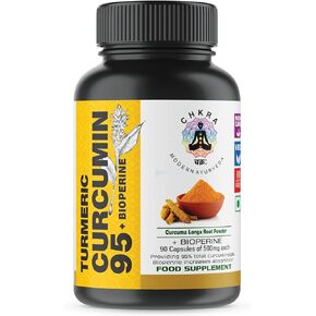 Turmeric Curcumin Supplement Turmeric Supplement with BioPerine 95% Curcuminoids Curcuma 500mg- Black Pepper for Max Absorption,Joint Support- Curcumin Supplements, Vegan- Non-GMO, 90Capsules