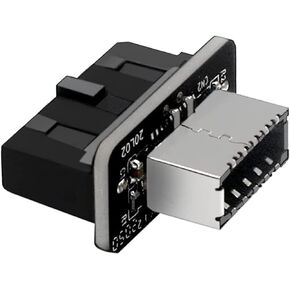 USB Front Panel Adapter, Vertical USB 3.1 Front Panel Socket Key-A Type-E to USB 3.0 20Pin Header Adapter