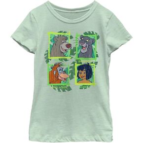 Disney Book in The Jungle-Dsjb0006dl2_brnsnd Girls Short Sleeve Tee Shirt