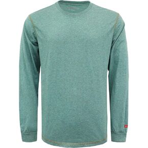 TICOMELA FR Shirts for Men 4oz Lightweight Flame Resistant Crewneck T-Shirts 100% Cotton Fire Retardant Henley Shirts