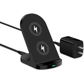 محطة شحن لاسلكية من سامسونج، حامل شاحن لاسلكي سريع للمكتب بقدرة 15 وات مع محول QC لهاتف Samsung Galaxy S24 Ultra S23 S22 S21 S20، iPhone 15/15 Pro/Pro Max/Plus/14/13/12/SE، Google Pixel 8 Pro/7a/ 7 in Kuwait