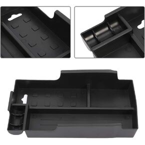 OCPTY Auto Center Console Insert Organizer Tray Fit for Toyota Camry 2012 2013 2014 2015 2016 2017 Lid Armrest Organizer (Black)