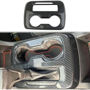 Korlot Carbon Fiber Central Control Gear Shift Panel Cover Trim Accessories for Chevrolet Colorado 2015-2022 for GMC Canyon 2015-2022